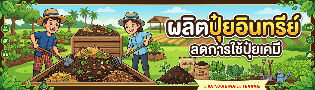 ผลิตปุ๋ยอินทรีย์ ลดการใช้ปุ๋ยเคมี