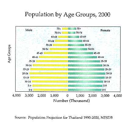 Population by Age Group, 2000
