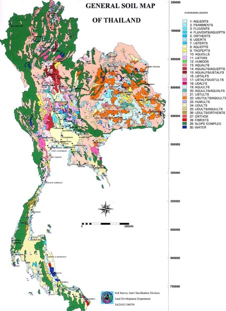General Soil Map of Thailand